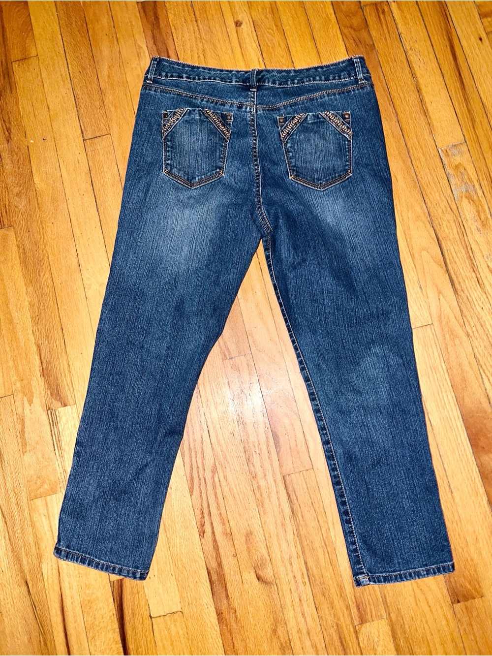 Gloria Vanderbilt Blue Denim Crop Jeans - Comfortable stretch Fit women’s 10 P